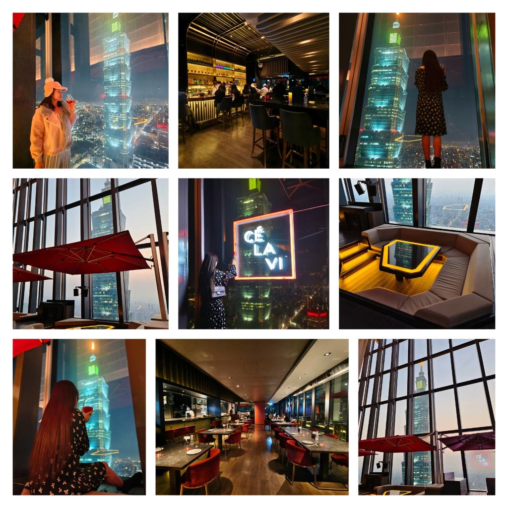 【台北】信義區高空酒吧。南山微風CE LA VIˋ Taipei48樓。360度環景觀看101夜景